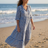 Robe Midi à Imprimé Diamant Élodie