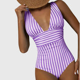 Maillot Rayé Écru Clémentine