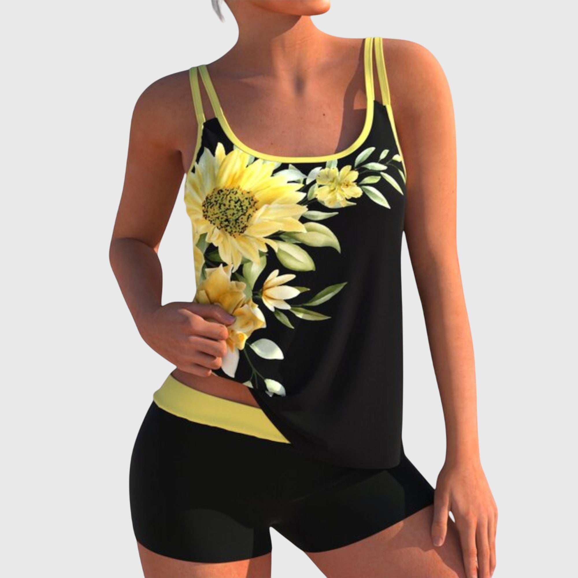 Tankini Roses Violettes Sidonie