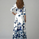Robe Midi Croisée à Col Céline