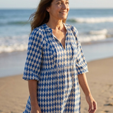 Robe Midi à Imprimé Diamant Élodie