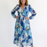 Robe Maxi Fleurie à Manches Longues Anaëlle