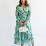 Robe Maxi Fleurie à Manches Longues Anaëlle