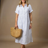 Robe Rayée Élégante Claire