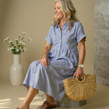 Robe Rayée Élégante Claire