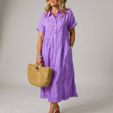 Robe Rayée Élégante Claire