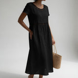 Robe Brodée Fluide Adeline