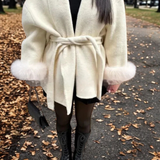 Manteau Effet Fourrure