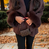 Manteau Effet Fourrure