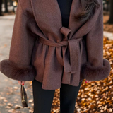 Manteau Effet Fourrure