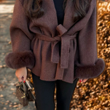 Manteau Effet Fourrure