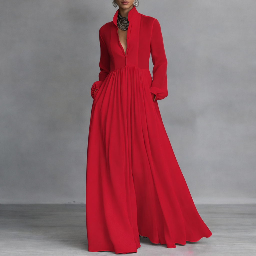 Robe Longue Fluide Élégante Mathilde