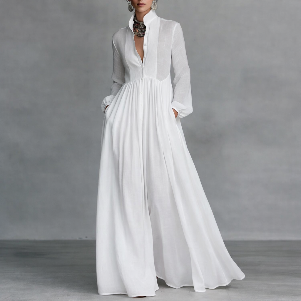 Robe Longue Fluide Élégante Mathilde