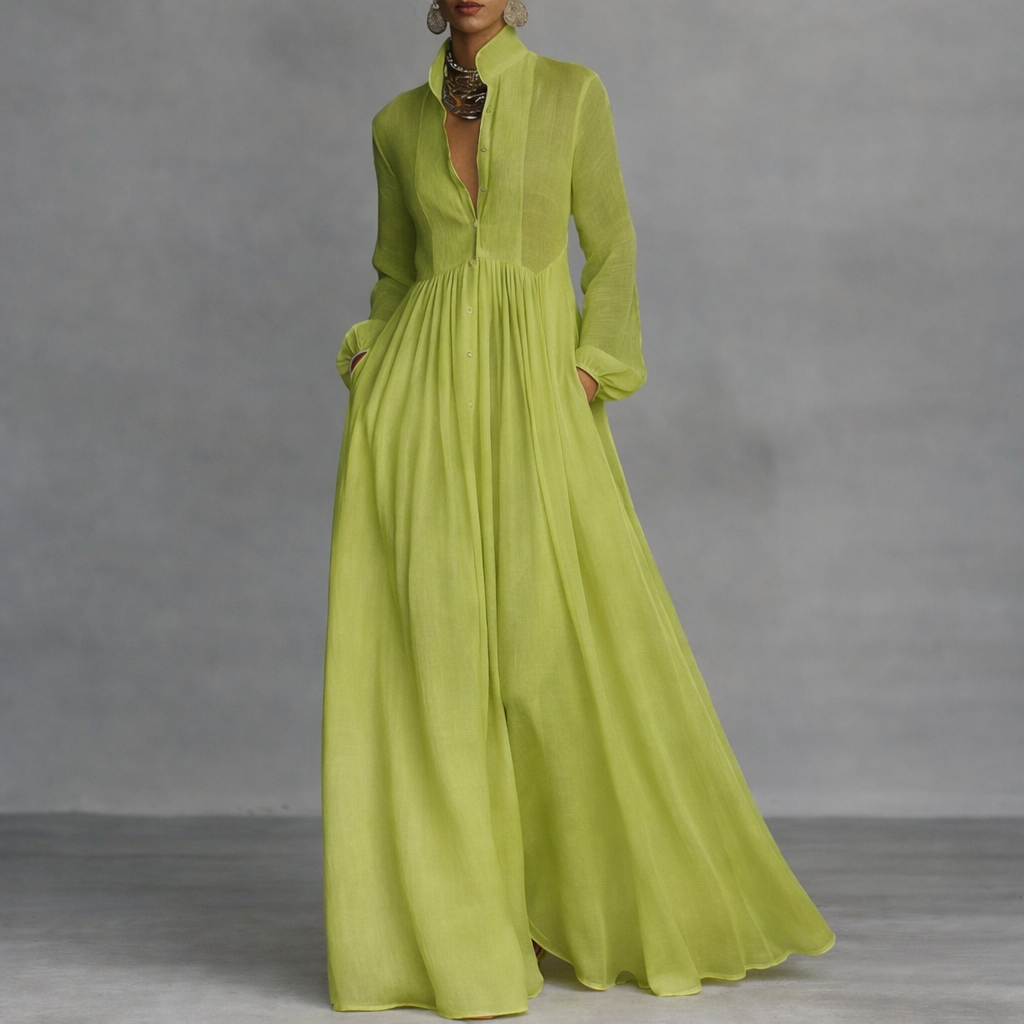 Robe Longue Fluide Élégante Mathilde