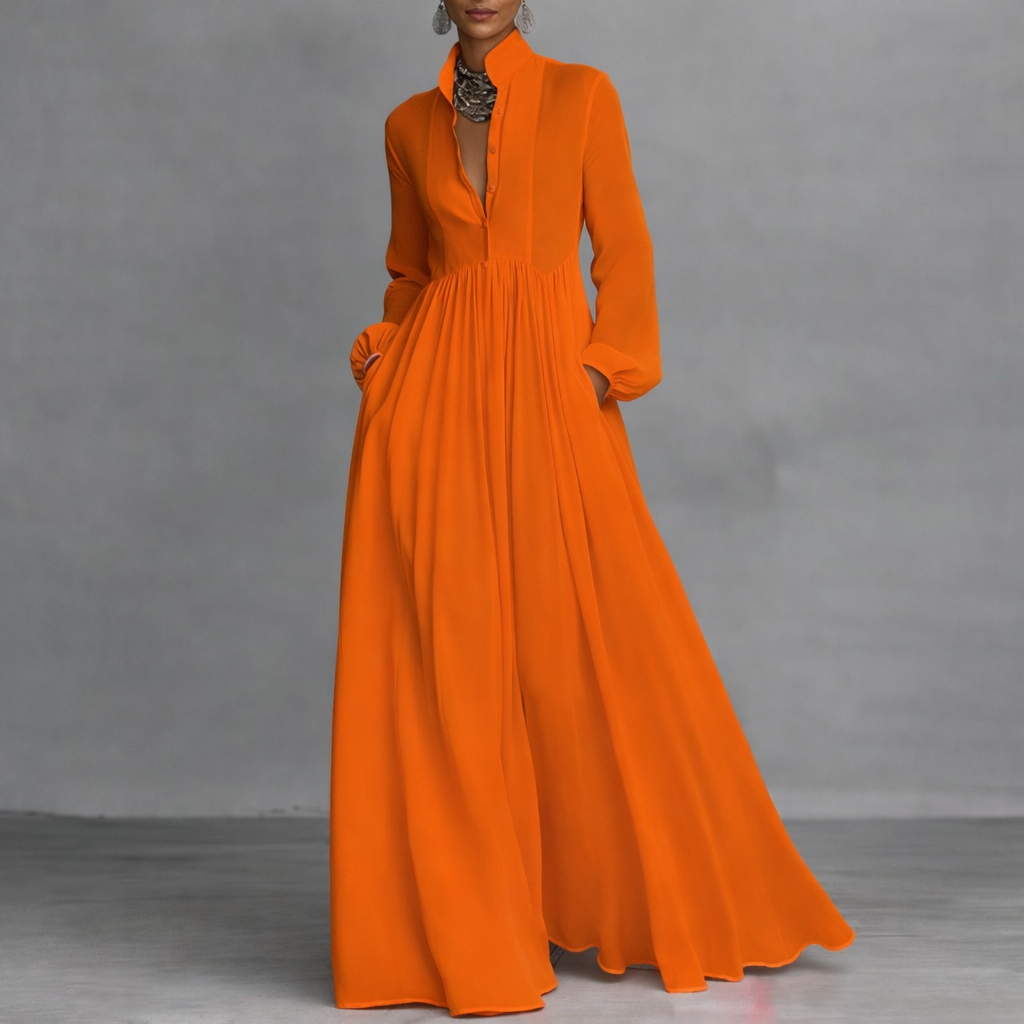 Robe Longue Fluide Élégante Mathilde