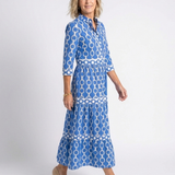 Robe Midi à Manches Trois Quarts Yolande