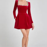 Robe Mini en Velours