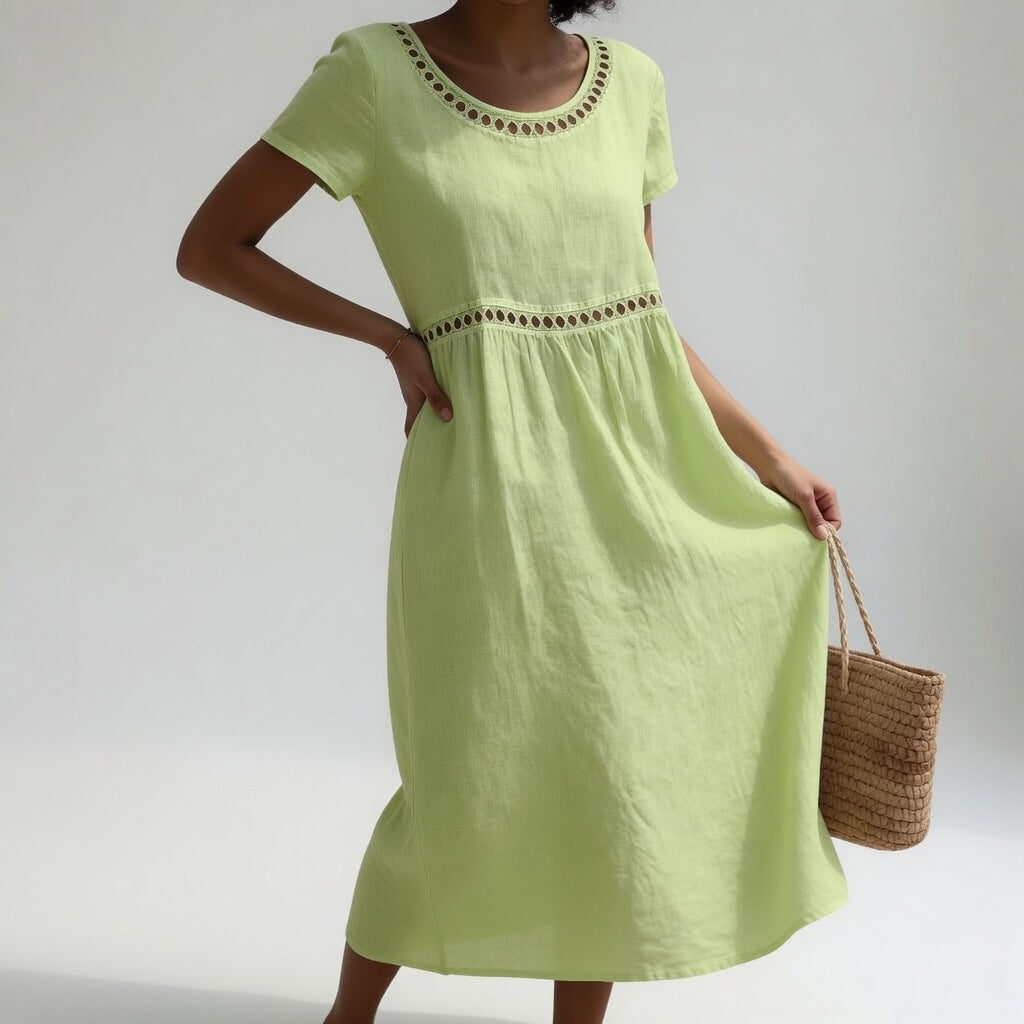 Robe Brodée Fluide Adeline