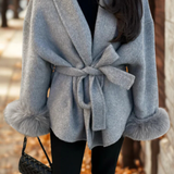Manteau Effet Fourrure