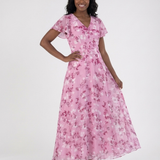 Robe Maxi en Mousseline Florale Isaure