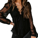 Blouse Élégante en Dentelle Cyrielle