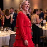 Robe Superposée Épurée Longueur Genou Lila