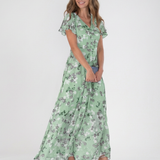 Robe Maxi en Mousseline Florale Ismérie