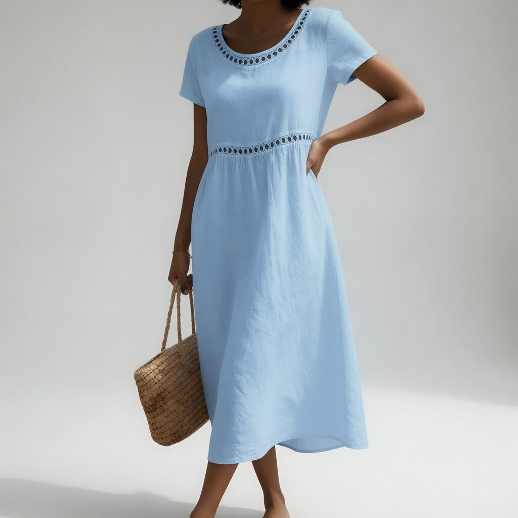 Robe Brodée Fluide Adeline