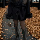 Manteau Effet Fourrure