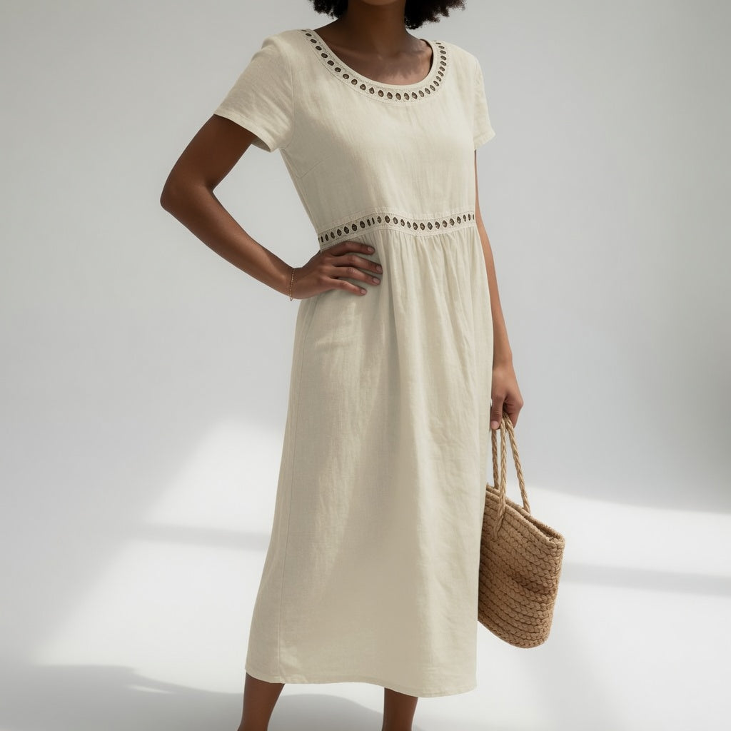 Robe Brodée Fluide Adeline