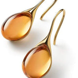 Boucles d'oreilles en cristal doré et argenté
