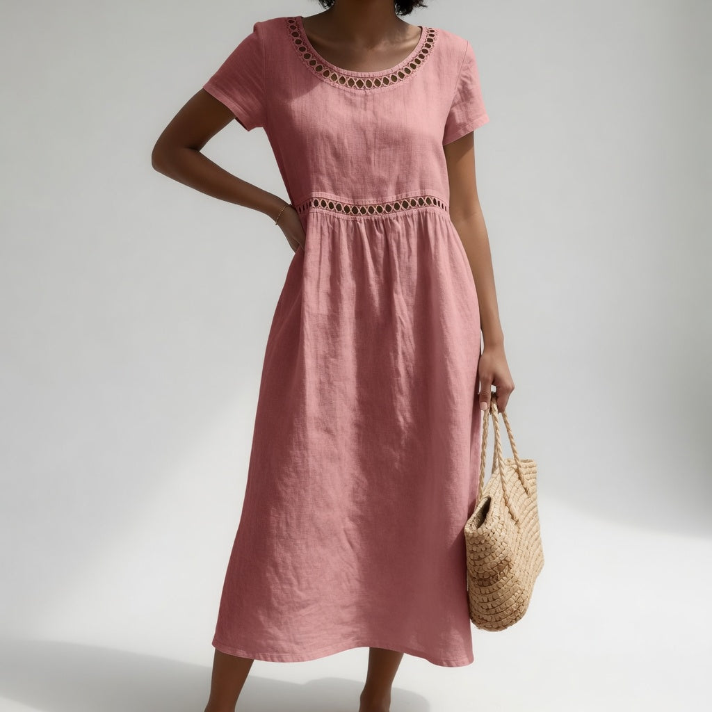 Robe Brodée Fluide Adeline