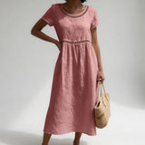 Robe Brodée Fluide Adeline