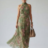 Robe Midi Dos Nu Froncée Murielle