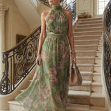 Robe Midi Dos Nu Froncée Murielle