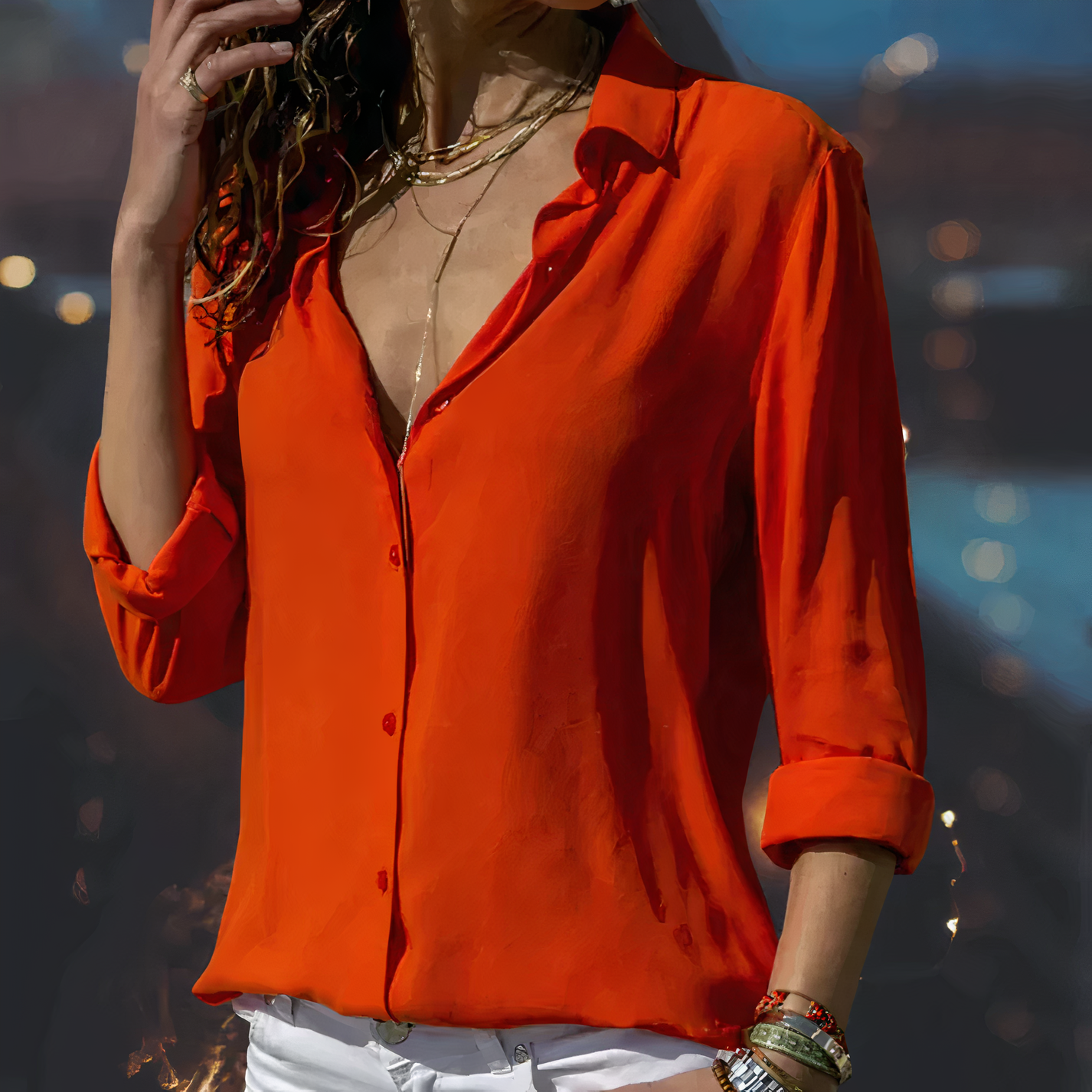 Blouse en Mousseline Élégante Yasmine