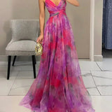 Robe Maxi Élégance Florale
