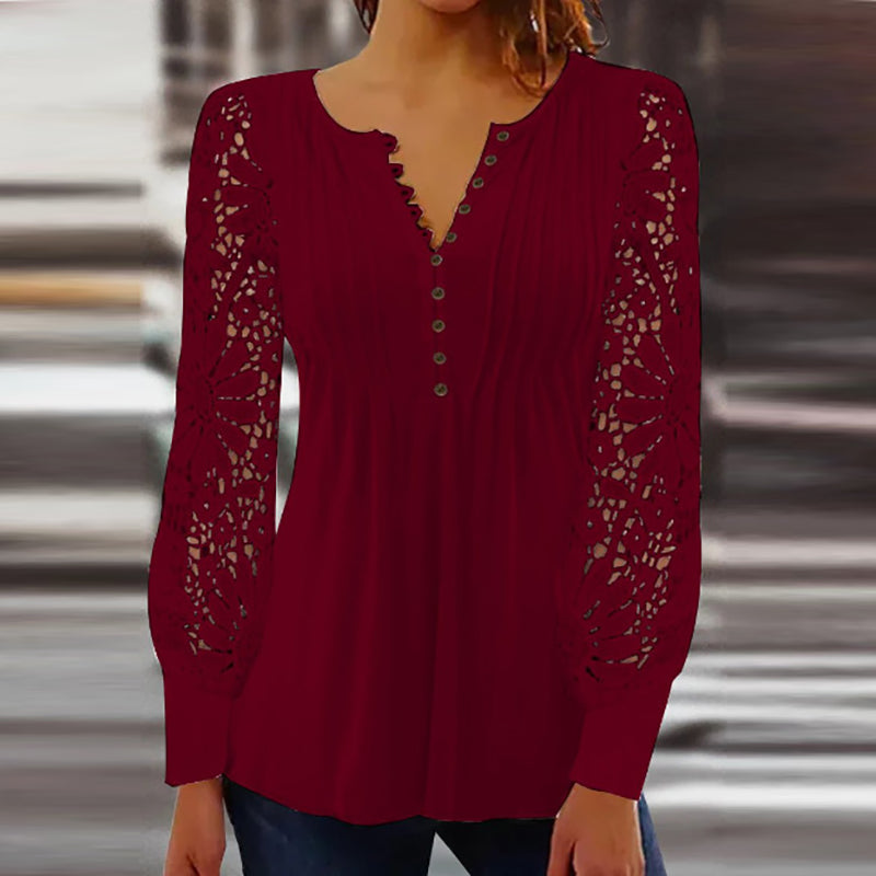 Blouse Sophistiquée à Manches Longues Marianne