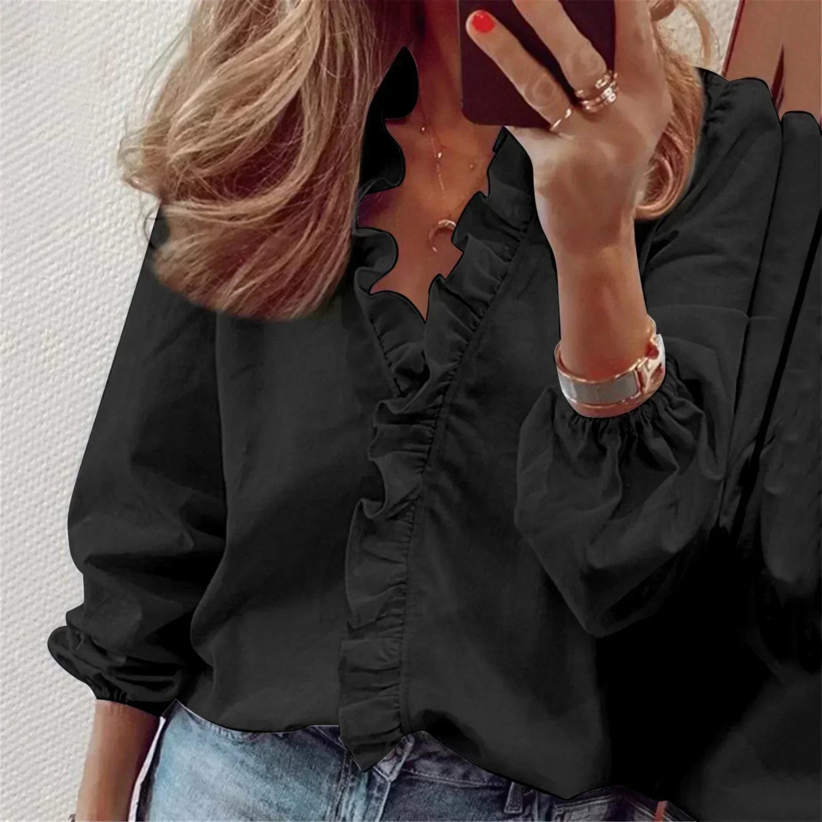 Blouse Élégante à Manches Longues Maren