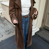 Trench Chic Effet Daim