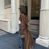 Trench Chic Effet Daim