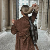 Trench Chic Effet Daim