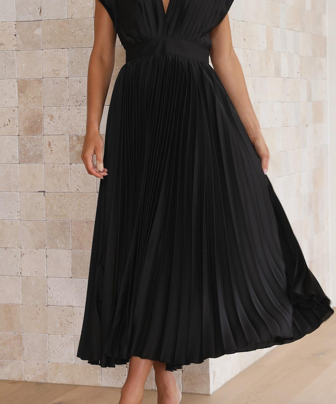 Robe Élégante Plissée