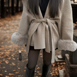 Manteau Effet Fourrure