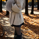Manteau Effet Fourrure