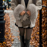 Manteau Effet Fourrure