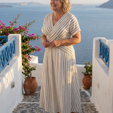 Robe Midi à Manches Courtes Célia