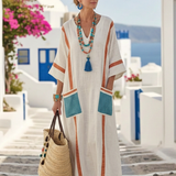 Robe Maxi à Manches Mi-Longues Nadège