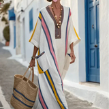 Robe Maxi à Manches Mi-Longues Nadège