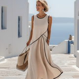 Robe Maxi Drapée Sans Manches Sylviane